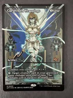 NM Showcase Foil Cursecloth Wrappings, Aetherdrift, Magic the Gathering, 400 - Image 2