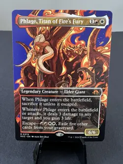 NM Borderless Phlage, Titan of Fire's Fury, MTG, Modern Horizons 3, Magic, 379 - Image 1