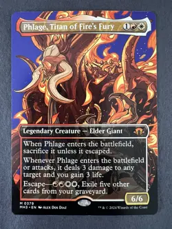 NM Borderless Phlage, Titan of Fire's Fury, MTG, Modern Horizons 3, Magic, 379 - Image 2