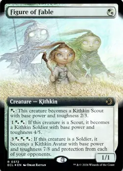 Figure of Fable FOIL EXTENDED ART Lorwyn Eclipsed Magic MTG NM - Image 1