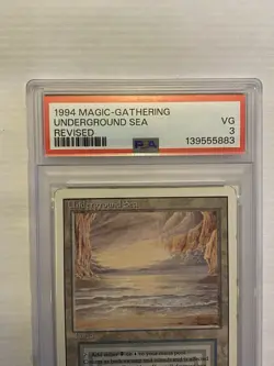 1994 MAGIC: THE GATHERING REVISED EDITION UNDERGROUND SEA PSA 3 - Image 2