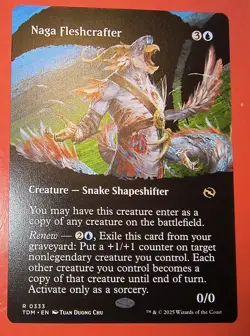 MTG, TARKIR DRAGONSTORM, NAGA FLESHCRAFTER, 0333, RARE /NM, BORDERLESS, REGULAR - Image 1