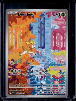 2024 Pokemon Temporal Forces Deerling Illustration Rare #165/162 - Image 1