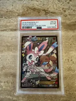 Pokemon TCG XY Generations Sylveon EX Full Art RC32-32 Radiant Collection 2016 - Image 1