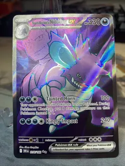 Team Rocket's Nidoking EX 216/182 Full Art Destined Rivals - Pokemon TCG NM - Image 1