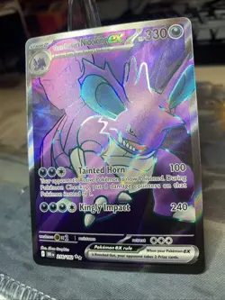 Team Rocket's Nidoking EX 216/182 Full Art Destined Rivals - Pokemon TCG NM - Image 3