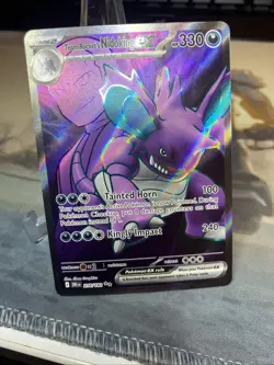 Team Rocket's Nidoking EX 216/182 Full Art Destined Rivals - Pokemon TCG NM - Image 4