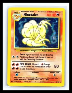 💥 NINETALES | Pokemon TCG 1999 | (Base Set) Holo Foil Vintage # 12/102 - Image 1