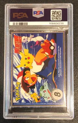 Hitmonchan Pokemon #107 1999 Burger King Perforated PSA 9 MINT! Graded Game Card - Image 2