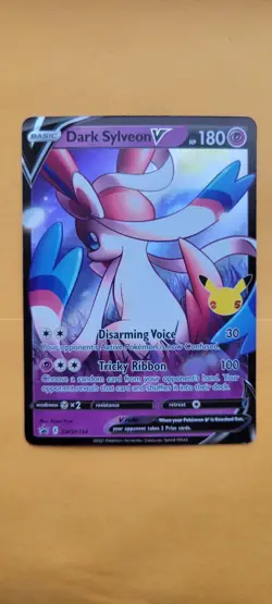 Pokemon TCG SWSH Black Star Promos Dark Sylveon V Holo Card SWSH134 - Image 1