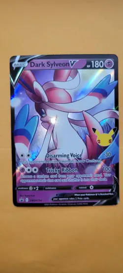 Pokemon TCG SWSH Black Star Promos Dark Sylveon V Holo Card SWSH134 - Image 2