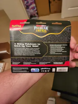 Pokemon TCG: Paldean Fates Tech Sticker Collection 3x Booster Blister Greavard - Image 2