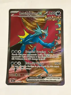 Pokemon TCG Roaring Moon ex 229/182 Paradox Rift Holo Ultra Rare Full Art NM - Image 1
