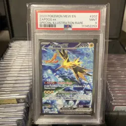 Pokemon TCG 151 Zapdos EX #202 SIR English PSA 9 MINT - Image 1