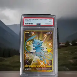 PSA 9 MINT 2021 Pokemon CELEBRATIONS FULL ART MEW #25 - Image 1