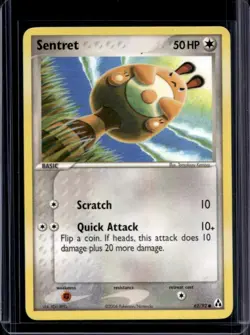 2006 Pokemon EX Legend Maker Sentret #62/92 - Image 1