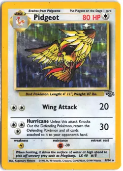 Pidgeot 8/64 Holo Rare Jungle Pokemon - Image 1