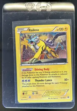 2015 Pokemon XY BREAKthrough Raikou Holo #55/162 - Image 1
