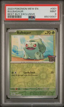 Bulbasaur 001/165 PSA 9 Best Buy Promo - Scarlet & Violet 151 - Pokemon TCG - Image 2
