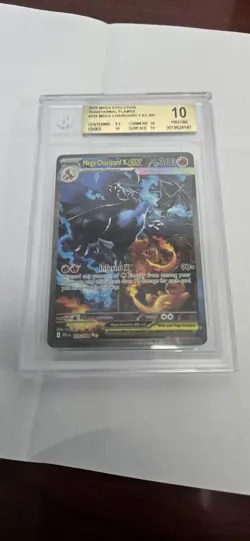 Pokemon Mega Charizard X ex 125/094 Phantasmal Flames BGS 10 PRISTINE Gold Label - Image 1