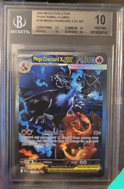 Pokemon Mega Charizard X ex 125/094 Phantasmal Flames BGS 10 PRISTINE Gold Label - Image 3