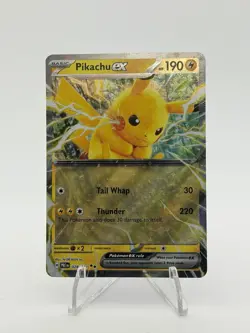 Pikachu ex 028/131 Double Rare Holo Pokemon 2025 Prismatic Evolutions NM ENG - Image 1
