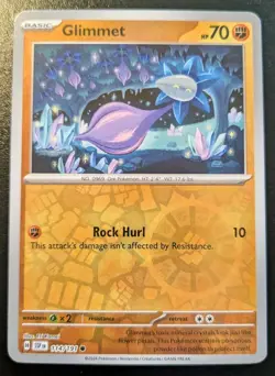 Glimmet 114/191 Reverse Holo Common Scarlet & Violet: Surging Sparks Pokemon TCG - Image 1