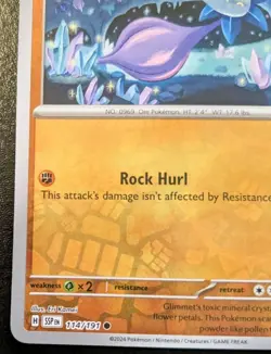 Glimmet 114/191 Reverse Holo Common Scarlet & Violet: Surging Sparks Pokemon TCG - Image 4
