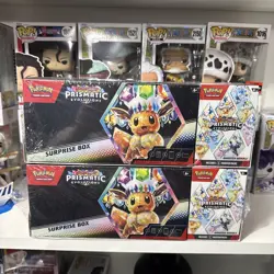 (2) Pokemon Sam's Club Prismatic Evolutions Surprise Box + Booster Bundle Lot - Image 1