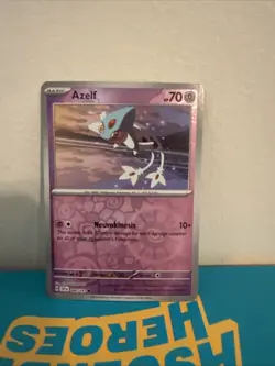 Reverse Holo Azelf #080/191 Common SV08: Surging Sparks Pokemon - Image 1