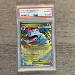 2025 Pokemon Mega Evolutions Mega Venusaur ex PSA 10 - Image 1