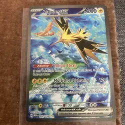 Pokemon Zapdos ex Special Illustration Rare Scarlet & Violet 151 Holo EX 200 HP - Image 1