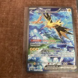 Pokemon Zapdos ex Special Illustration Rare Scarlet & Violet 151 Holo EX 200 HP - Image 4