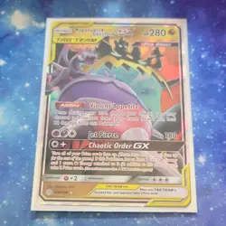 Pokemon Naganadel & Guzzlord GX Sm-Cosmic Eclipse 158/236 TAG TEAM Holo - Image 1