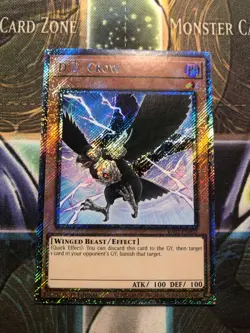 *** D.D. CROW *** 1ST EDITION PLATINUM SECRET RARE RA02-EN002 YUGIOH! - Image 1