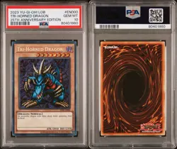 2023 YU-GI-OH! LOB 25TH ANNIVERSARY EDITION #EN000 TRI-HORNED DRAGON PSA 10 - Image 3