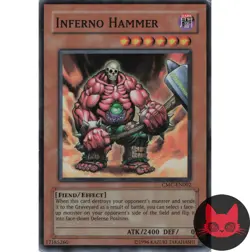 Yugioh Inferno Hammer CMC-EN002 Super Rare LP - Image 1