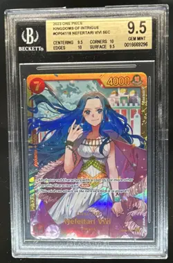 2023 One Piece Kingdoms of Intrigue Nefeltari Vivi Secret Rare #OP04-118 BGS 9.5 - Image 1