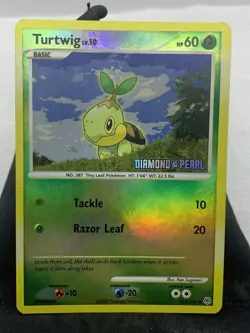 Turtwig Diamond and Pearl (reverse holo stamped promo) 103/130 Pokemon B1 - Image 1
