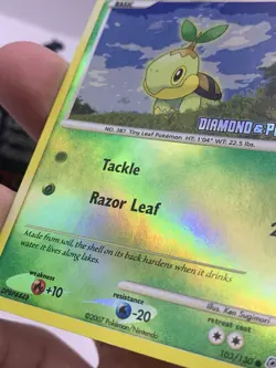 Turtwig Diamond and Pearl (reverse holo stamped promo) 103/130 Pokemon B1 - Image 2