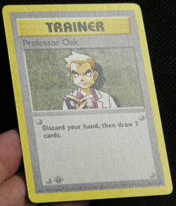 Pokemon - Professor Oak - Trainer 1st Edition Base Set (Shadowless) 88/102 *NM* - Image 3