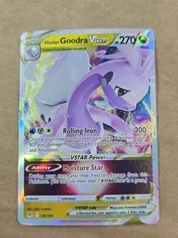 Hisuian Goodra VSTAR SWSH11: Lost Origin #136/196 Ultra Rare Holo Pokemon NM - Image 1