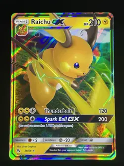 Raichu GX 20/68 - Hidden Fates - Ultra Rare Pokemon NM - Image 1