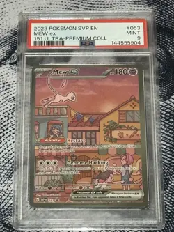 Pokemon 2023 Mew ex Promo 053 Sv: Scarlet & Violet Holo PSA 9 - Image 1