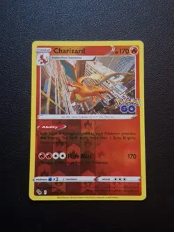 Pokemon TCG Charizard 010/078 Pokemon GO Reverse Holo Rare 170HP Near Mint - Image 1