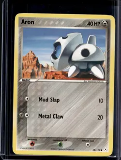 2006 Pokemon EX Holon Phantoms Aron #58/110 - Image 1