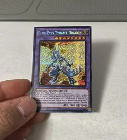 Blue-Eyes Tyrant Dragon MP23-EN019 Prismatic Secret Rare 1st Edition - Image 2