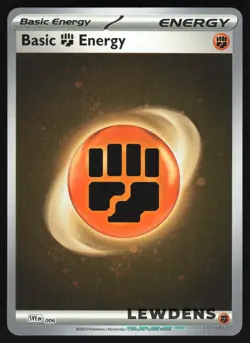Fighting Energy - SVE 006 - Cosmos Holo - 151 - Pokemon Card - 4x SWIRL - Image 1