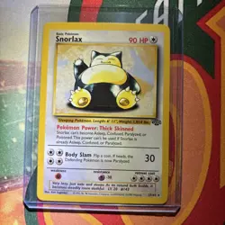 Pokemon Snorlax Jungle Rare 90 HP 27/64 Wizards Pokemon TCG Card - Image 1
