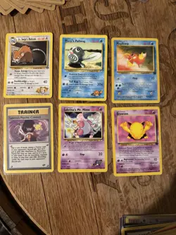 Pokemon Cards Gym Heroes & Gym Challenge Lot Wizards of the Coast 6 Cards LP - Image 1